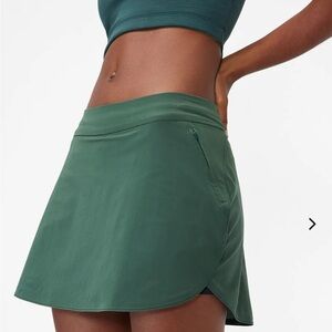 Outdoor Voices Green Athletic Skort